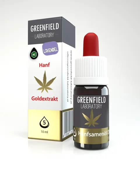 CBD olej "Goldextrakt" 5 % CBD levanduľa 10 ml