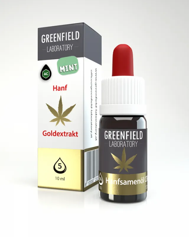 CBD olej "Goldextrakt" 5 % CBD Mäta prieporná 10 ml